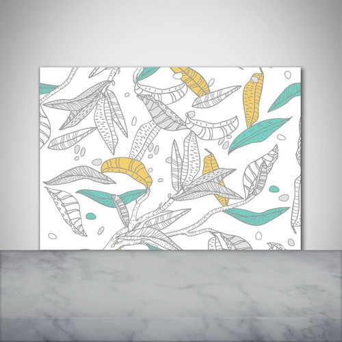 Tulup kitchen glass splashback - glass,