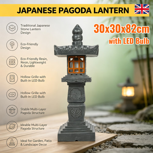 Large pagoda statue concrete - statue,