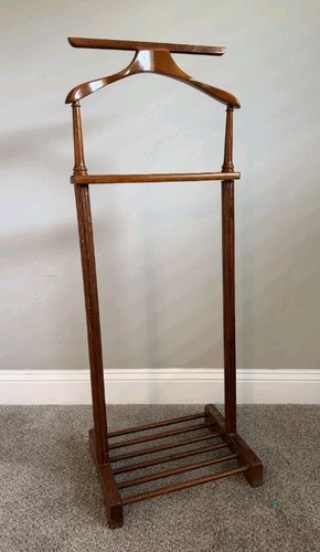 Vintage wooden suit valet - vintage,
