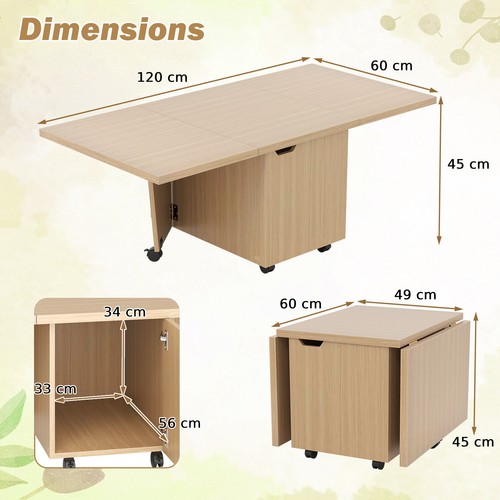 Foldable coffee table 120cm - foldable,