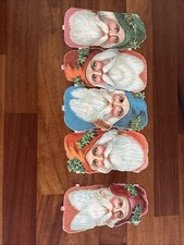 Antique Victorian L&B Germany Die Cut Scraps Prints Christmas Nicholas #fc5 