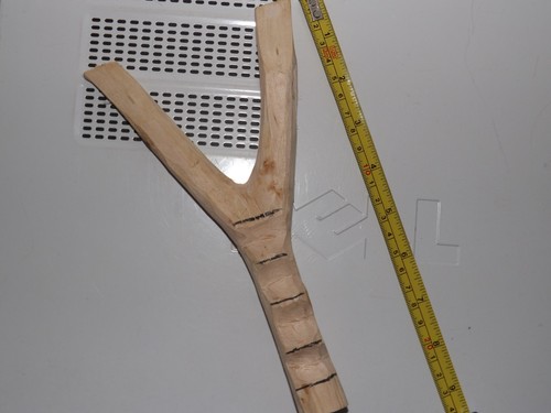 Natural wooden fork catapult - natural,