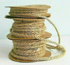 Natural Hessian Jute Rope Rustic String - 3-7mm Thickness - Crafting