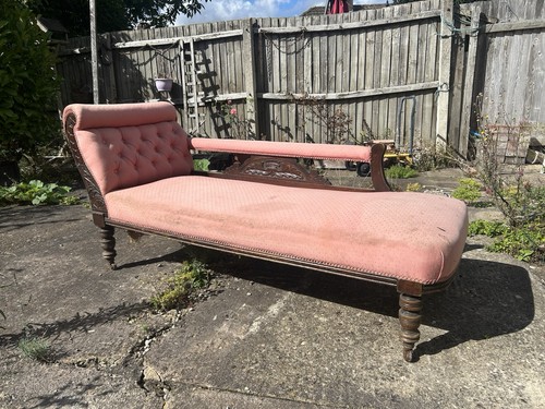 Antique victorian chaise - antique,