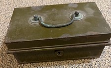 VINTAGE METAL MONEY CASH BOX