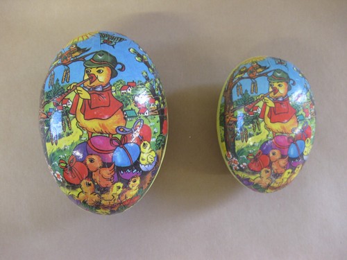 Vintage papier mache eggs - papier, ~