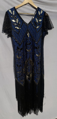 Fundaisy blue gold - blue, bead