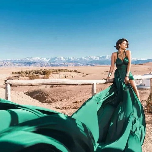 Long flowy dress - flowy,