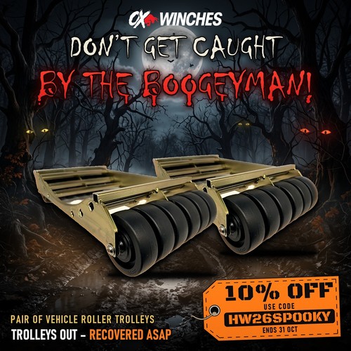 Recovery truck roller dolly - 2x,