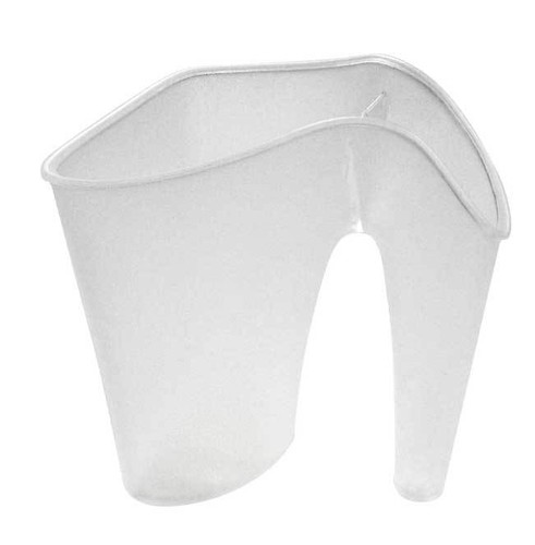 Plastic ice scoop clear - plastic,