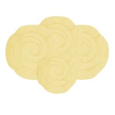 ROMANY GYPSY WASHABLE 4PCS MAT SET, CARAVAN 100x100cm SIZES Round 25mm Bloom