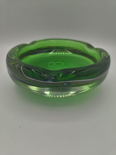 Murano style blenko olive - style, blenko?