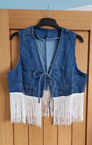 Denim country western - denim, tassle