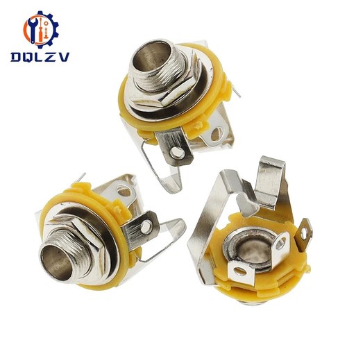 Input jack socket 35mm - 6.35mm, 1/4"
