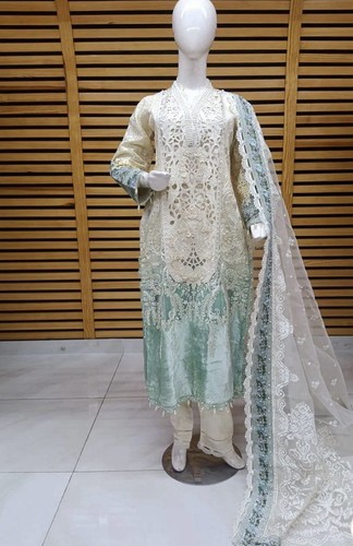 Maria party wear organza - b,