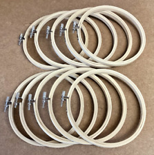 Wooden bamboo embroidery hoops 4" , Pack of 10
