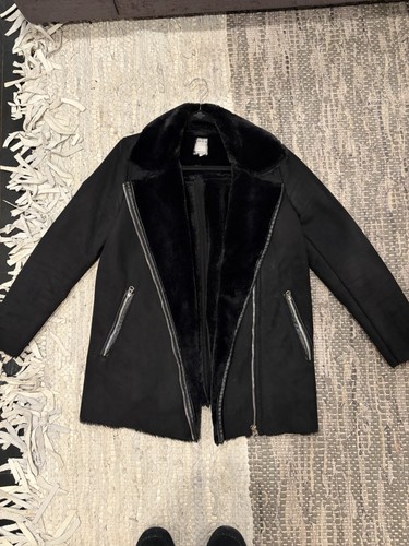 Zara black faux leather - black,