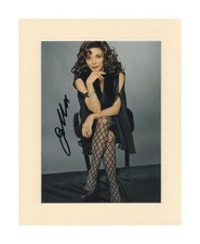 Joan Collins Sexy Stockings Dynasty Original Signed Mounted Autograph Photo COA