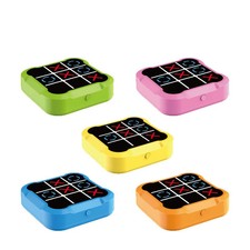Portable Tic Tac Toe Board Game Montessori Puzzle Chess Table Set Adults Kids