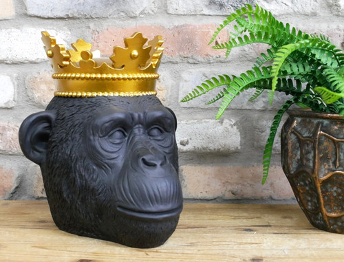 Black gorilla head - gorilla,