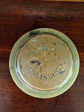 Brass/Copper Horse Cart/Coach Hub Cap - Lewis, Salisbury (3" max diameter)