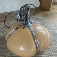 Rare 70s HARVEY GUZZINI Acrylic Pendant Lamp mod 3000 QUADRIFOGLIO by L. MASSONI