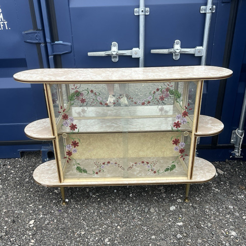 Vintage retro floral glass - floral,