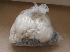 White and Grey Raw Unwashed