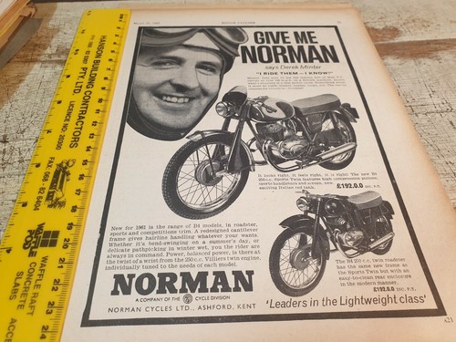 1961 norman motorcycle - norman,