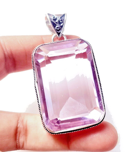 Pink kunzite gemstone 925 - pink,