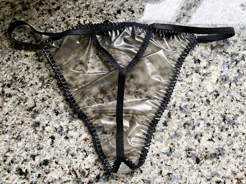 Handmade pvc thong panties