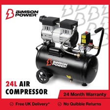 Bimson Power 24L Oil Free Air Compressor, Low Noise, 116 PSI, Portable, Light
