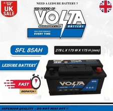 12V 85AH LEISURE BATTERY SFL 85AHC100 VOLTA FOR CARAVAN DEEP CYCLE / L3