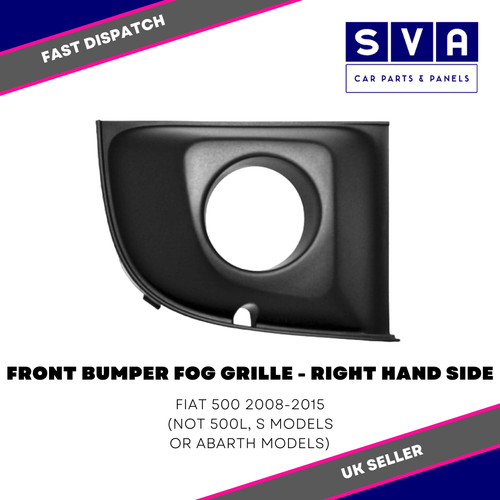 Front bumper fog grille - front,