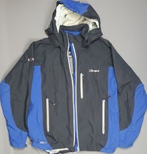 Berghaus Mens XL Gore-Tex Pro Extrem Waterproof Jacket Blue Outdoors Xtrem *ZIP*