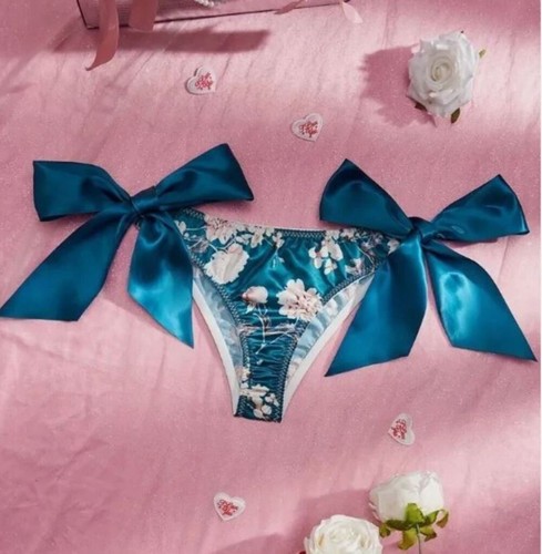 Satin floral sissy - 🎀,