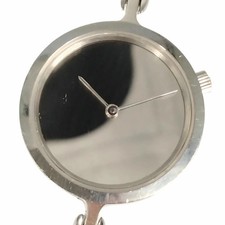 GEORG JENSEN Georg Jensen Viviana Mirror Dial Bangle Watch Silver Size M