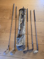 Hickory Wood Shaft Golf Clubs