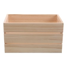 Wood Crate: 16.5x10.5cm Wooden Decorative Storage Box Wood Organizer For Toys