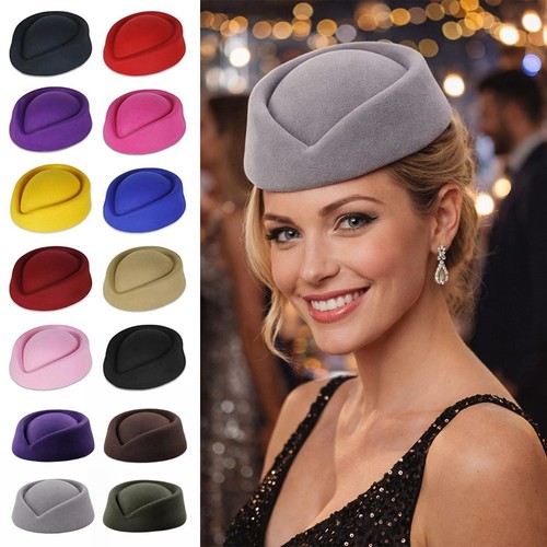 Solid stewardess hat - solid, formal