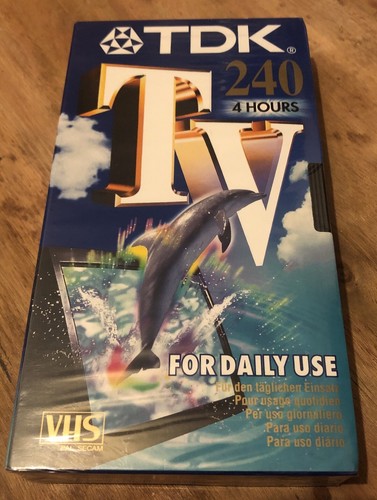 Tdk 240 hour blank - tdk, vhs