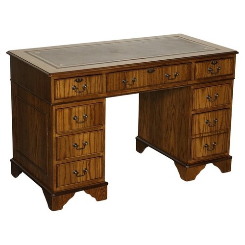 Vintage oak office pedestal - oak,