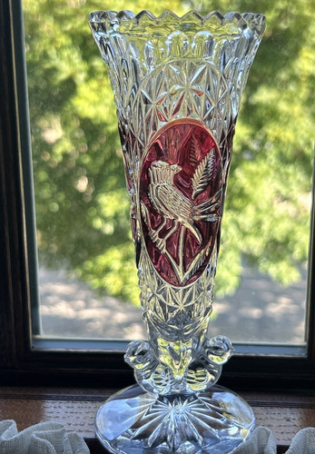 Vtg hofbauer crystal byrdes - hofbauer,
