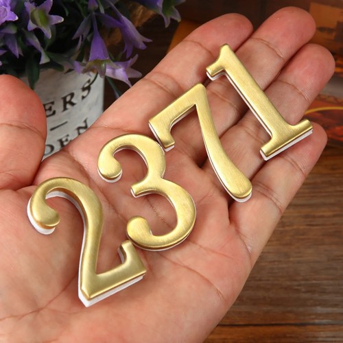 Door numbers brass - door,