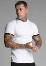 SikSilk Mens White Tech