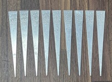 9 Vintage Aluminum HOT ROD Pat Pend Food Potato Baking Spikes 4.5” Long 