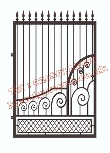 Metal gate wrought iron - metal,
