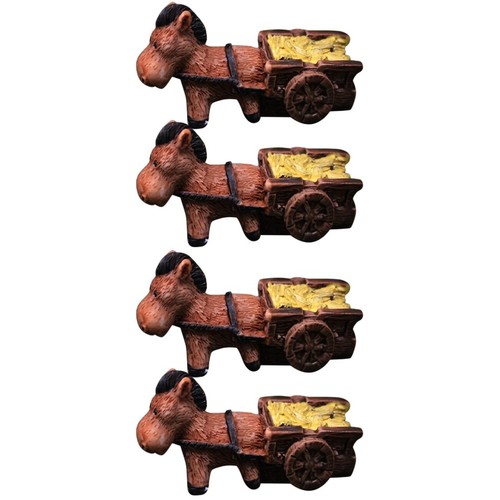 4pcs sturdy resin donkey - sturdy,