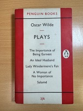 Plays by Oscar Wilde 1957 Paperback Penguin Books