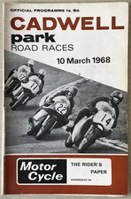 CADWELL PARK 10 Mar 1968 ROAD RACES Solo Sidecar Motorcycle Programme